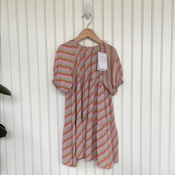 Soft Gallery Viscose Striped Honesty Dress - Picture 3 of 16